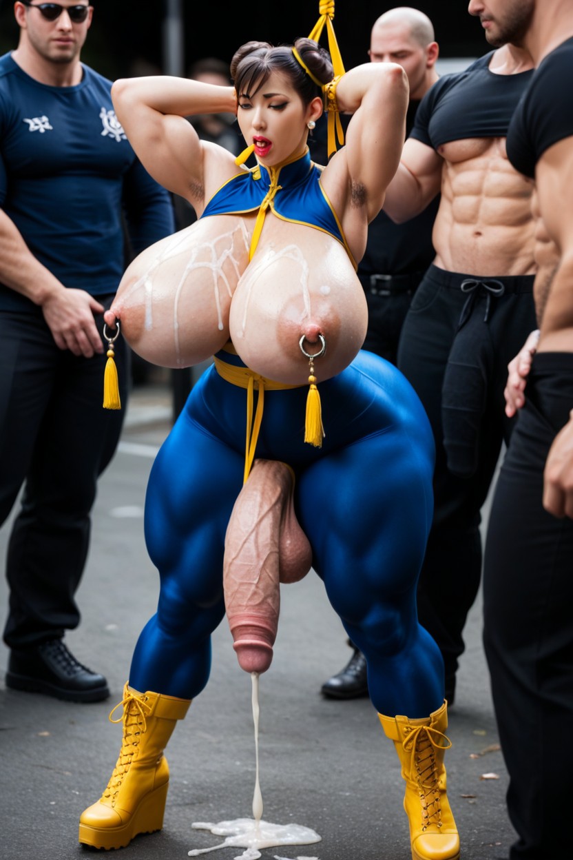 Futa/shemale With A Perfect Face, Big Round, A Tall Shemale AI Porn