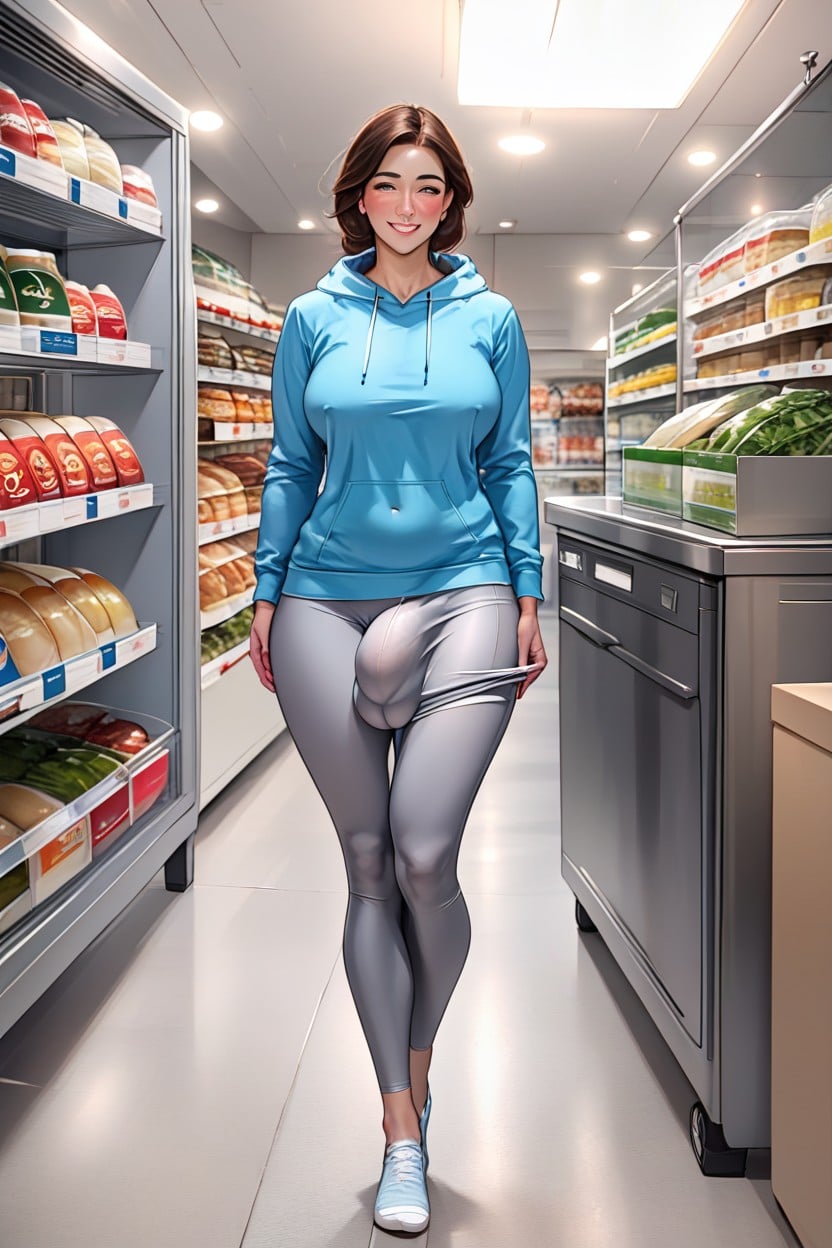 Ass Dimples, Photorealistic, Skinny Shemale AI Porn