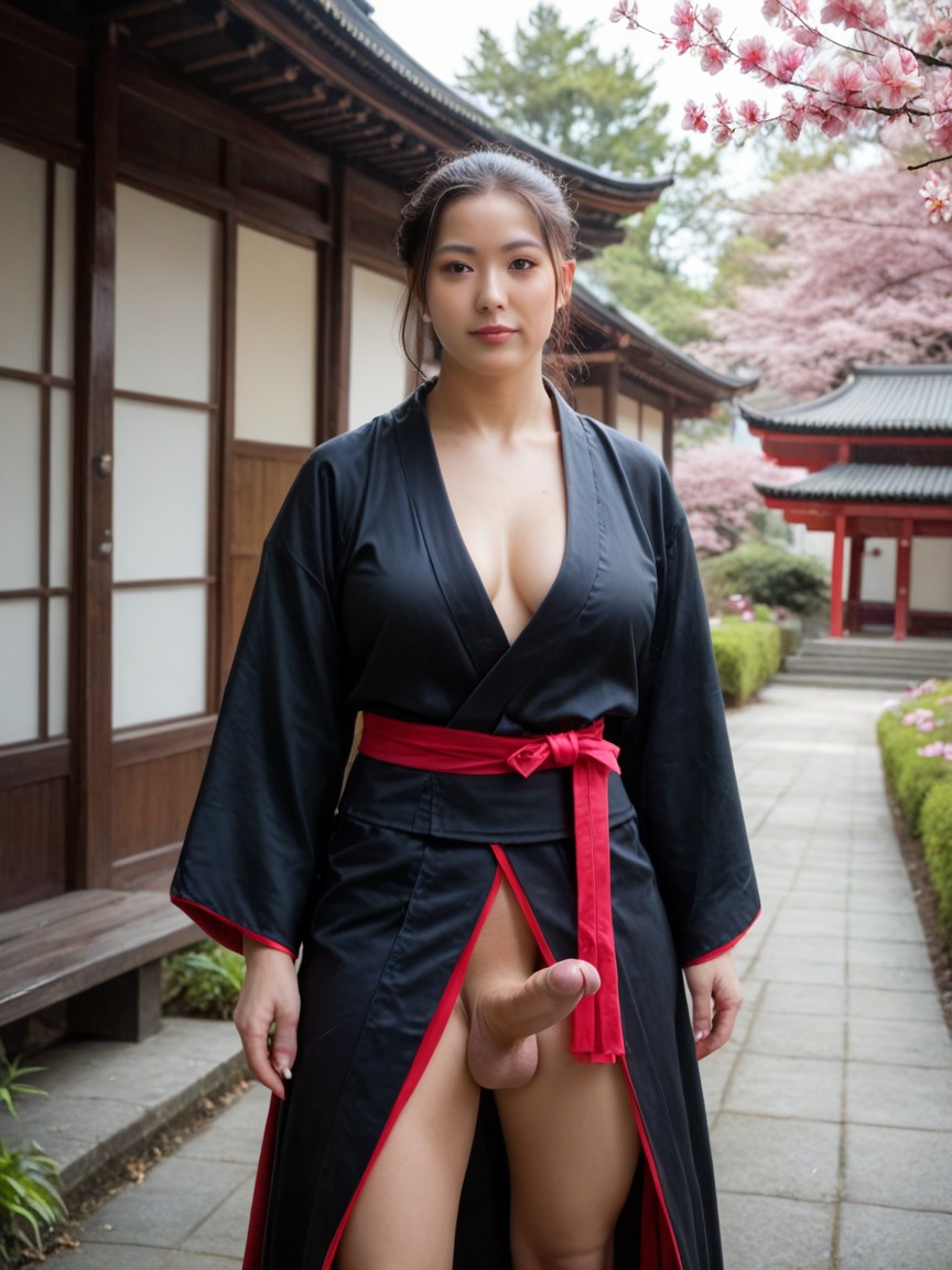 Japanese, Samurai, Sakura Garden Shemale AI Porn