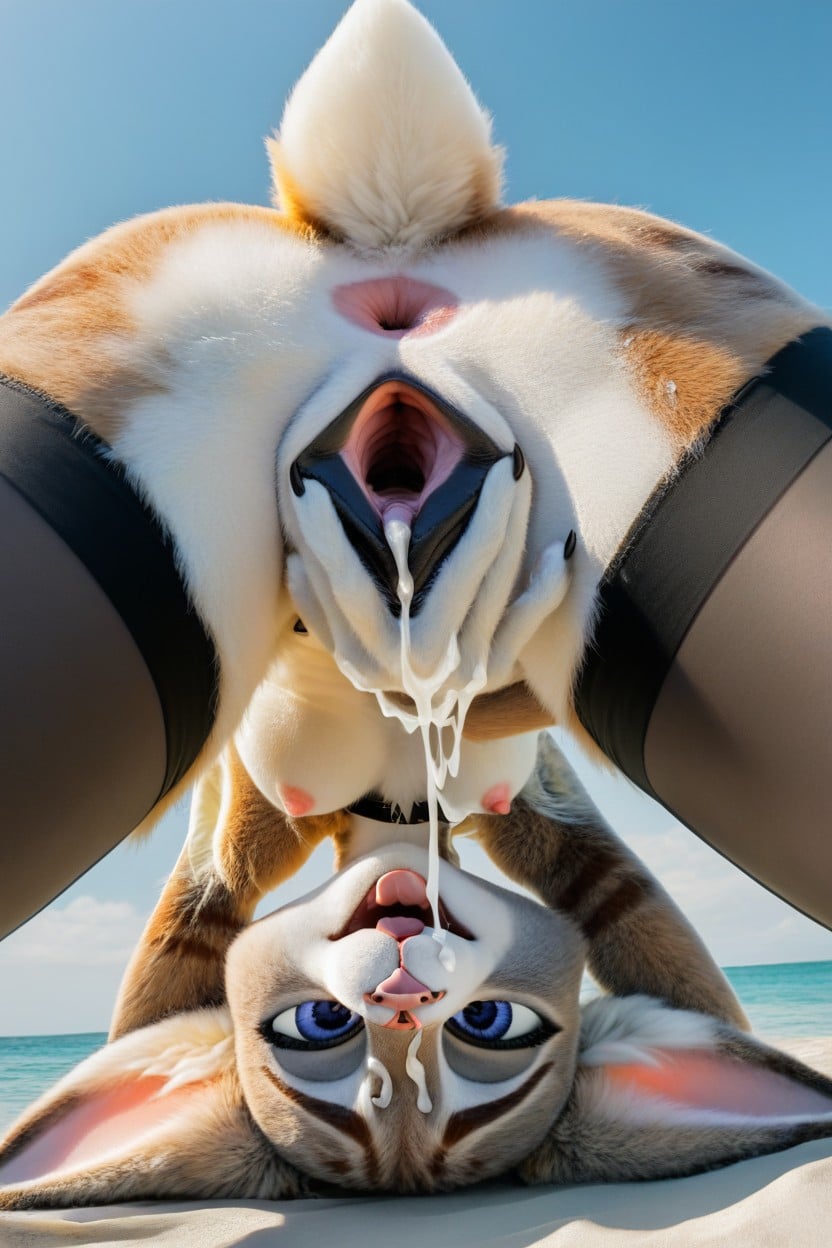 Small Breast, Night, Cute Furry AI Porn