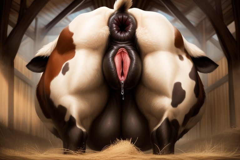 Realistic, Detailed, Puckered Anus Furry AI Porn