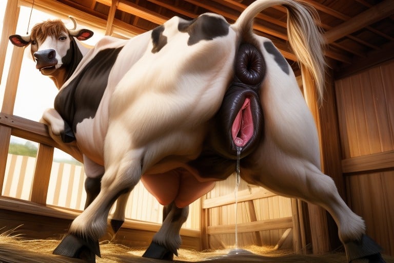 Pussy Juice Drip, Massive Cow Pussy, High Res Furry AI Porn