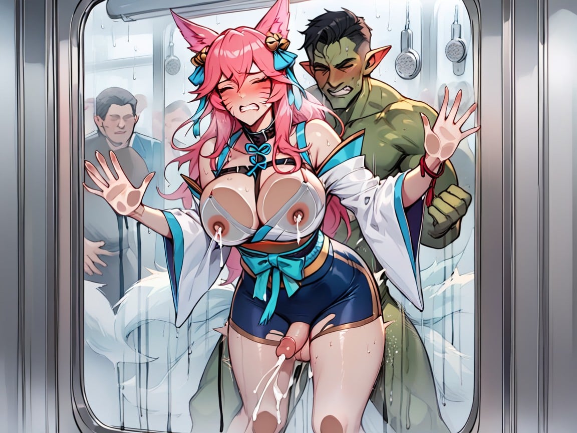 Sporty Shorts, Train, Kimono Hentai AI Porn