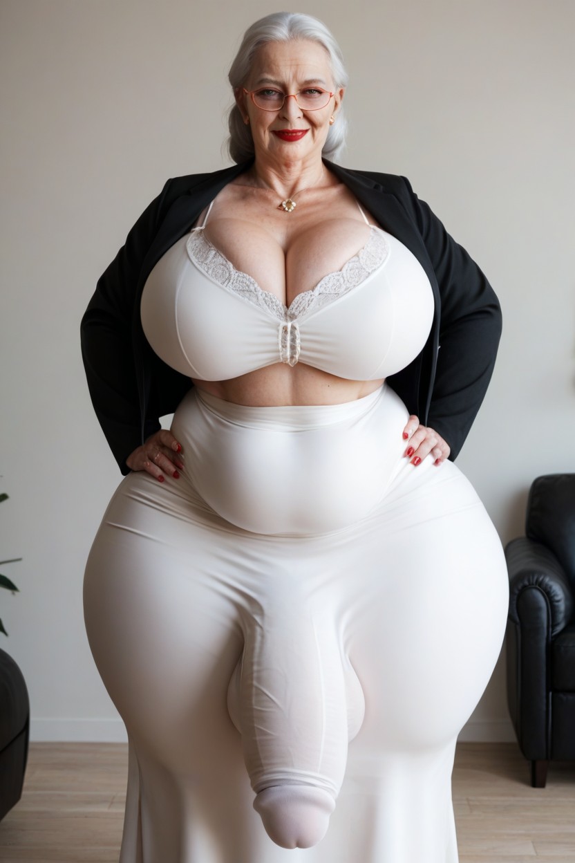 Fat, Pudgy, Huge Belly Shemale AI Porn