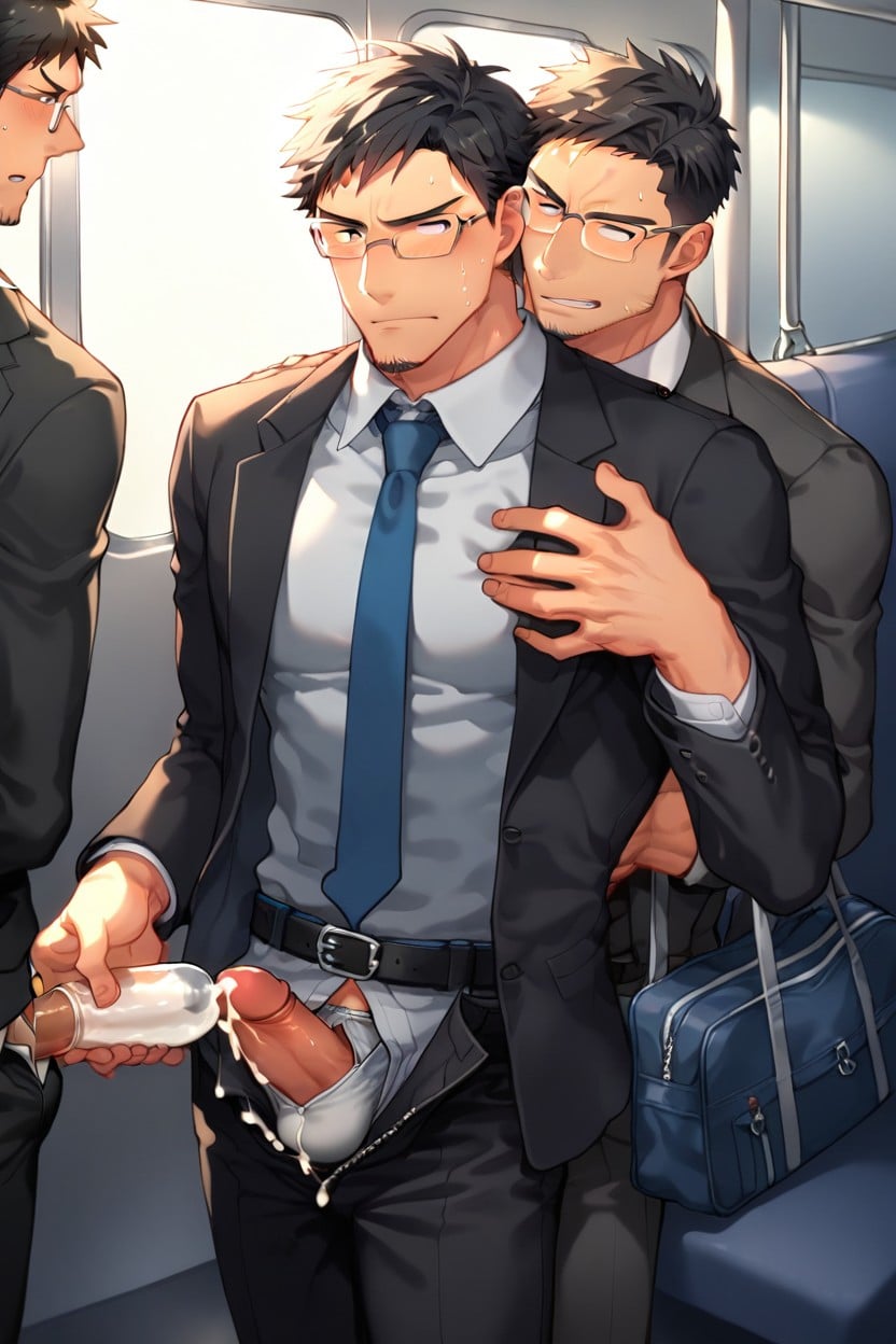 Jacket, Pectorals, Facial Hair AI Gay Porn