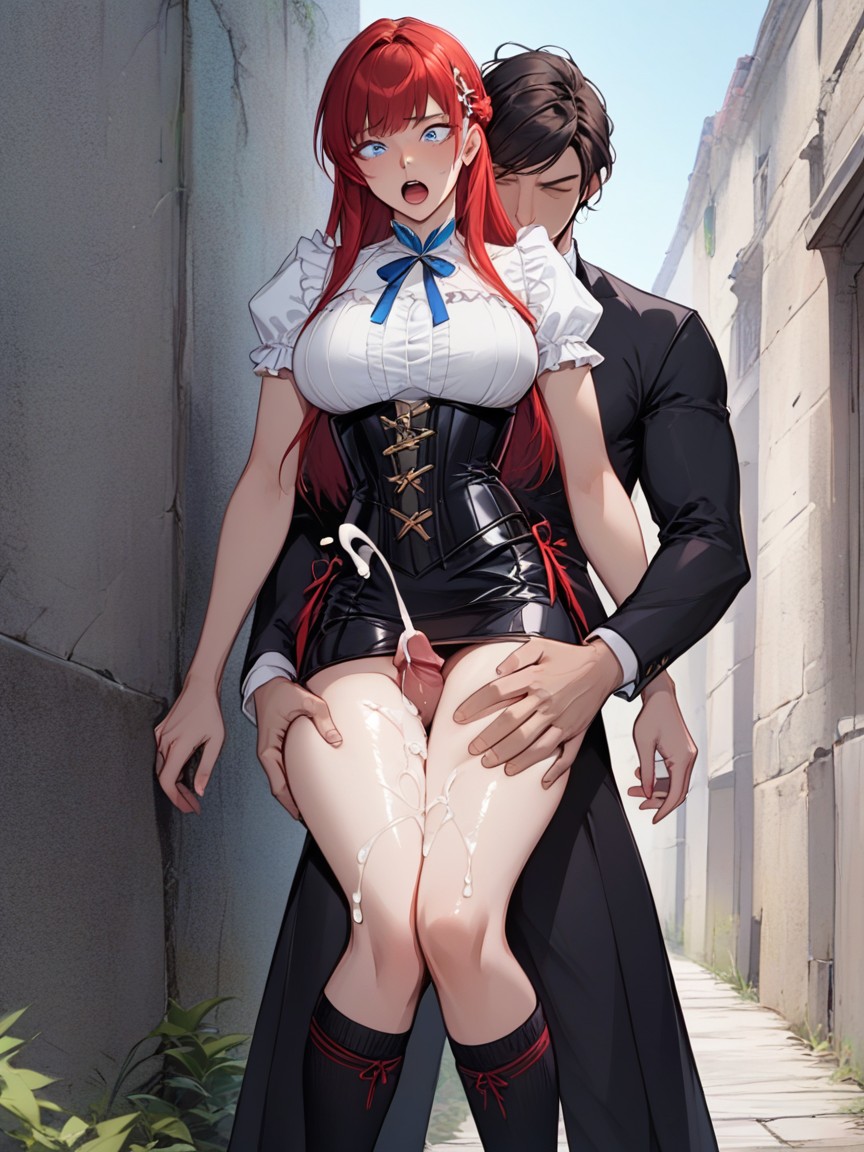 Cumshot, Short Legs, Lifted Skirt AI Porn