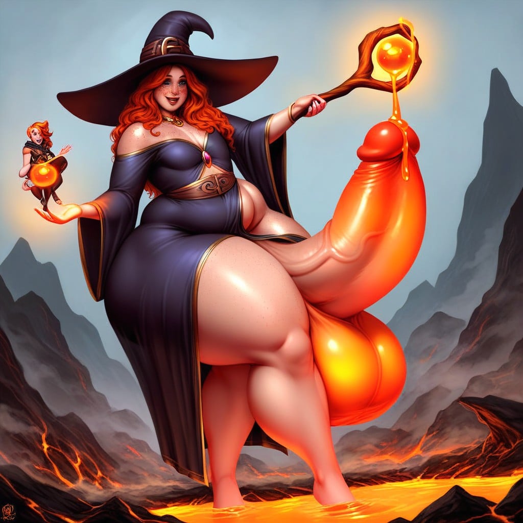 Bbw, Magic Power, Large Shemale AI Porn