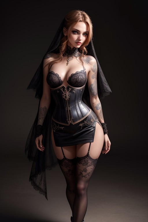 Arms In Image, Teasingly Elusive, Standing AI Porn