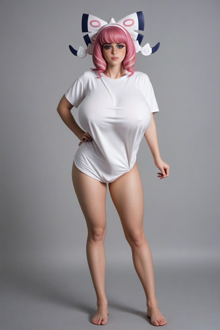 Thin Arms, Narrow Shoulder, Standing AI Porn