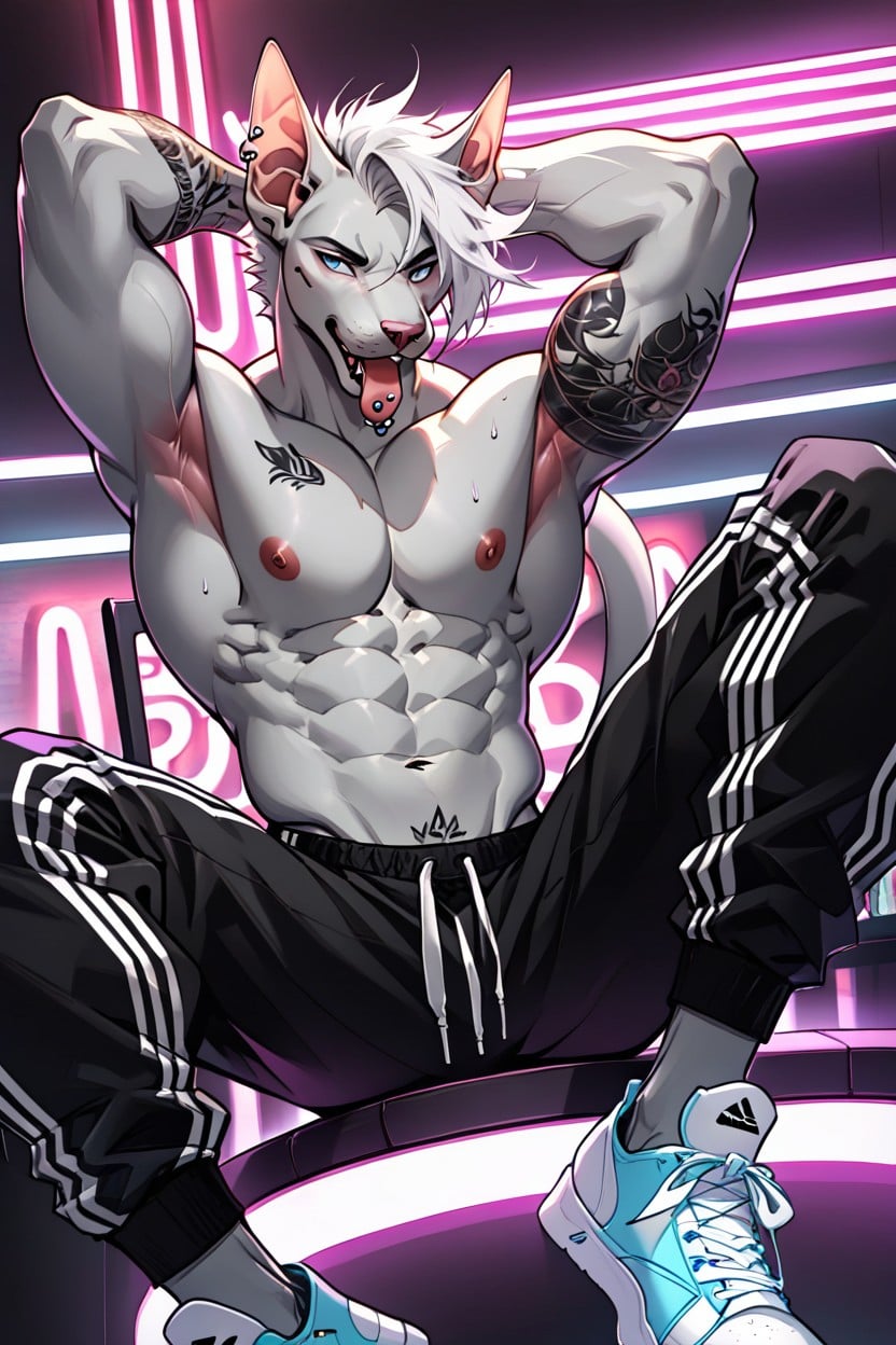 Twink, Voluminous Hair, Messy Hair Furry AI Porn