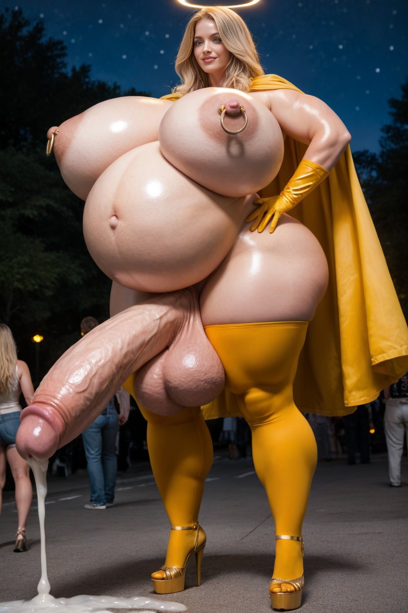 Night, Hard Nipples, New York AI Porn