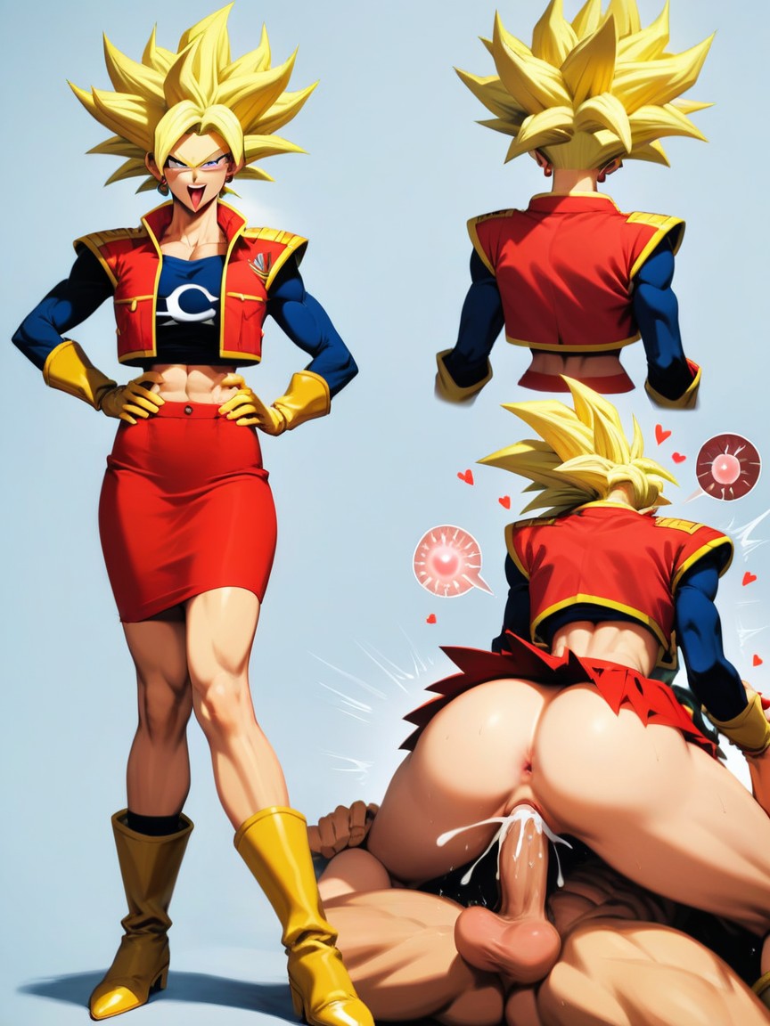 Ball Draining Sex Various Positions, Nsfw, Kale From Dragonball Super AI Porn
