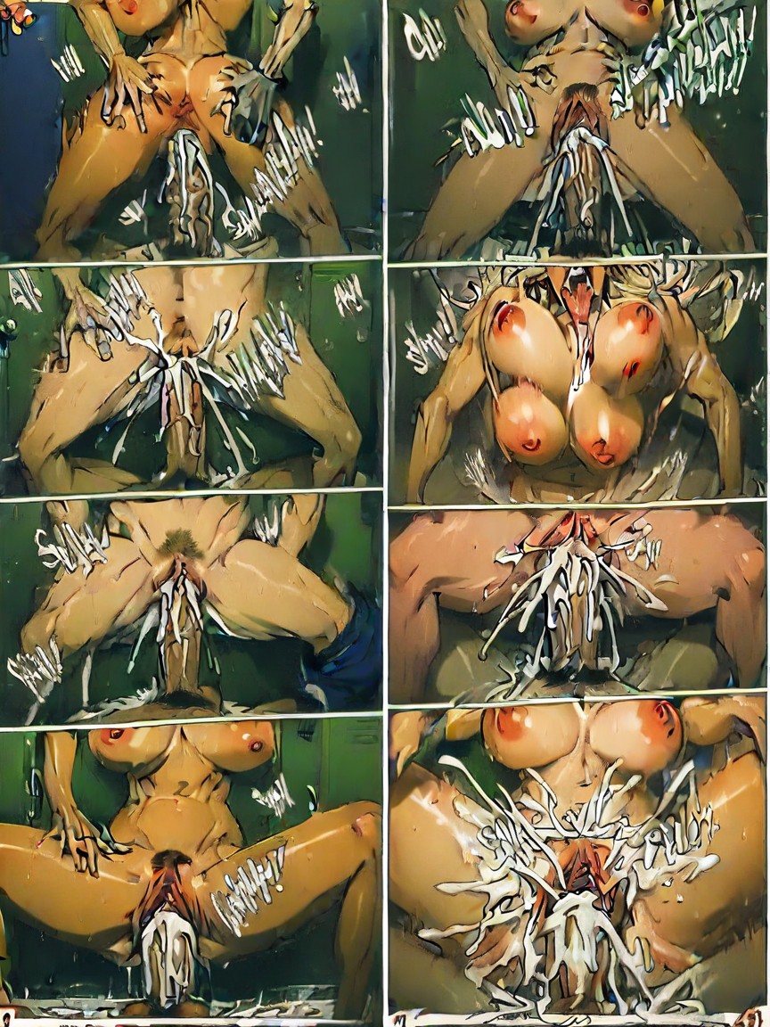 Red Skirt, Cock In Pussy, Motion Lines AI Porn