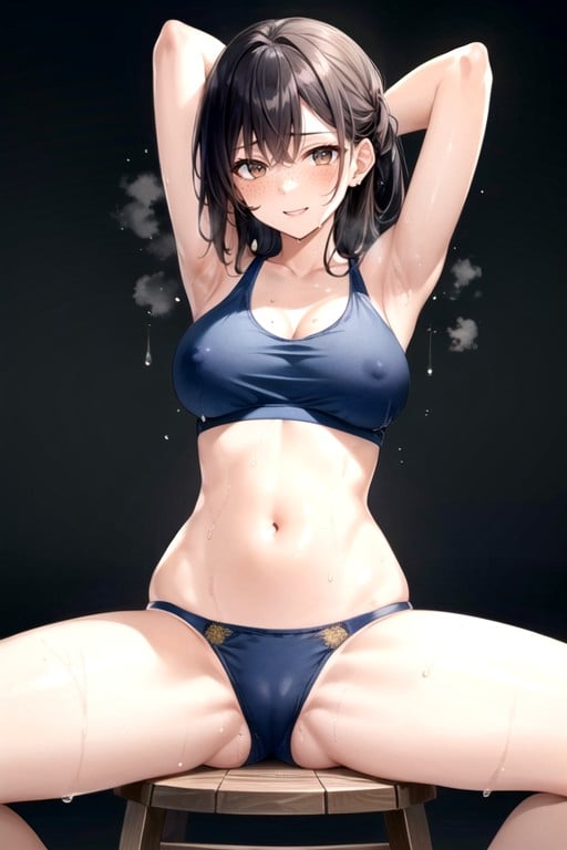Standing, Eye Contact, Sweaty Hentai AI Porn