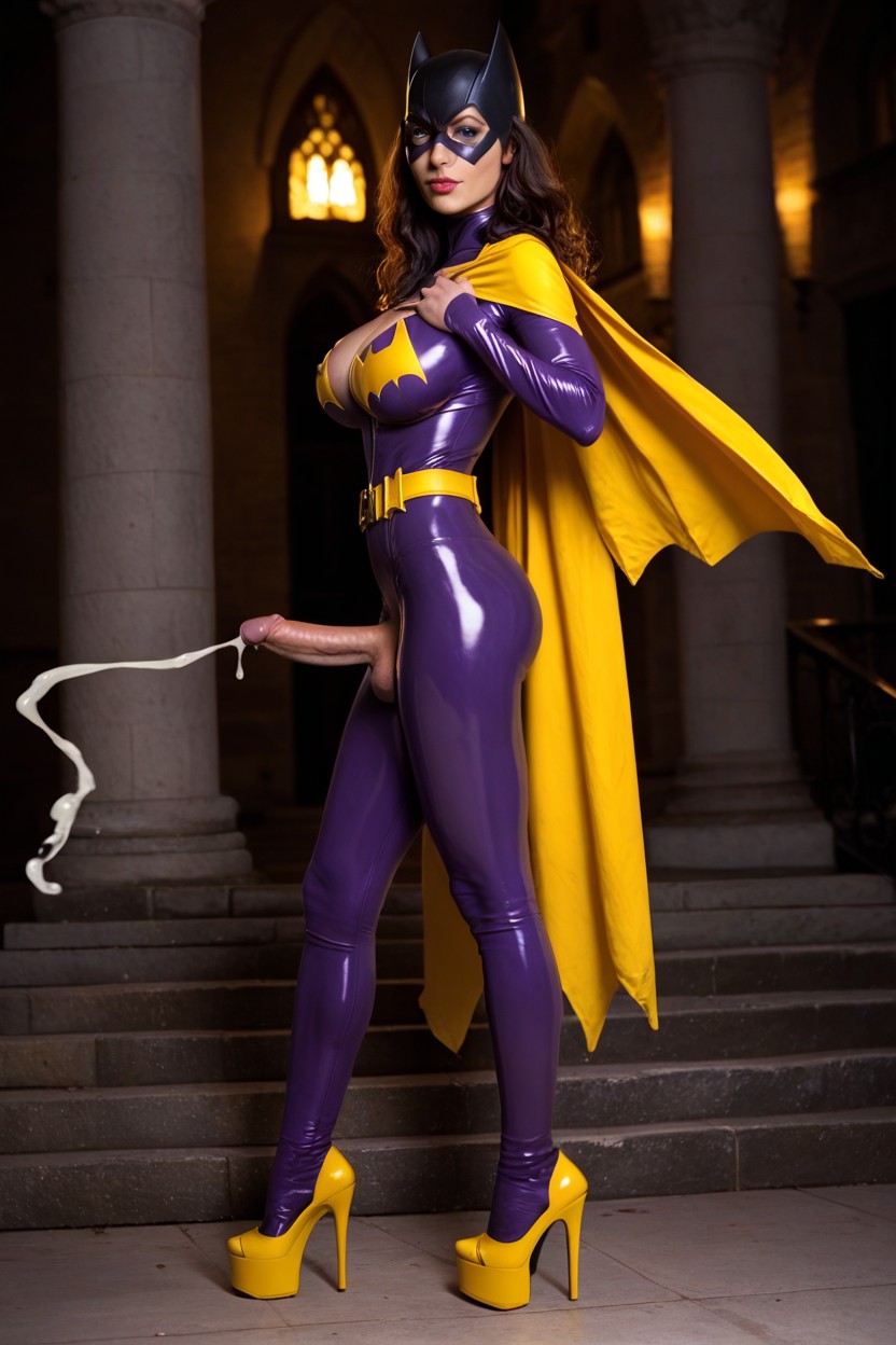 Massive Breasts, Batgirl, Large Lips Shemale AI Porn
