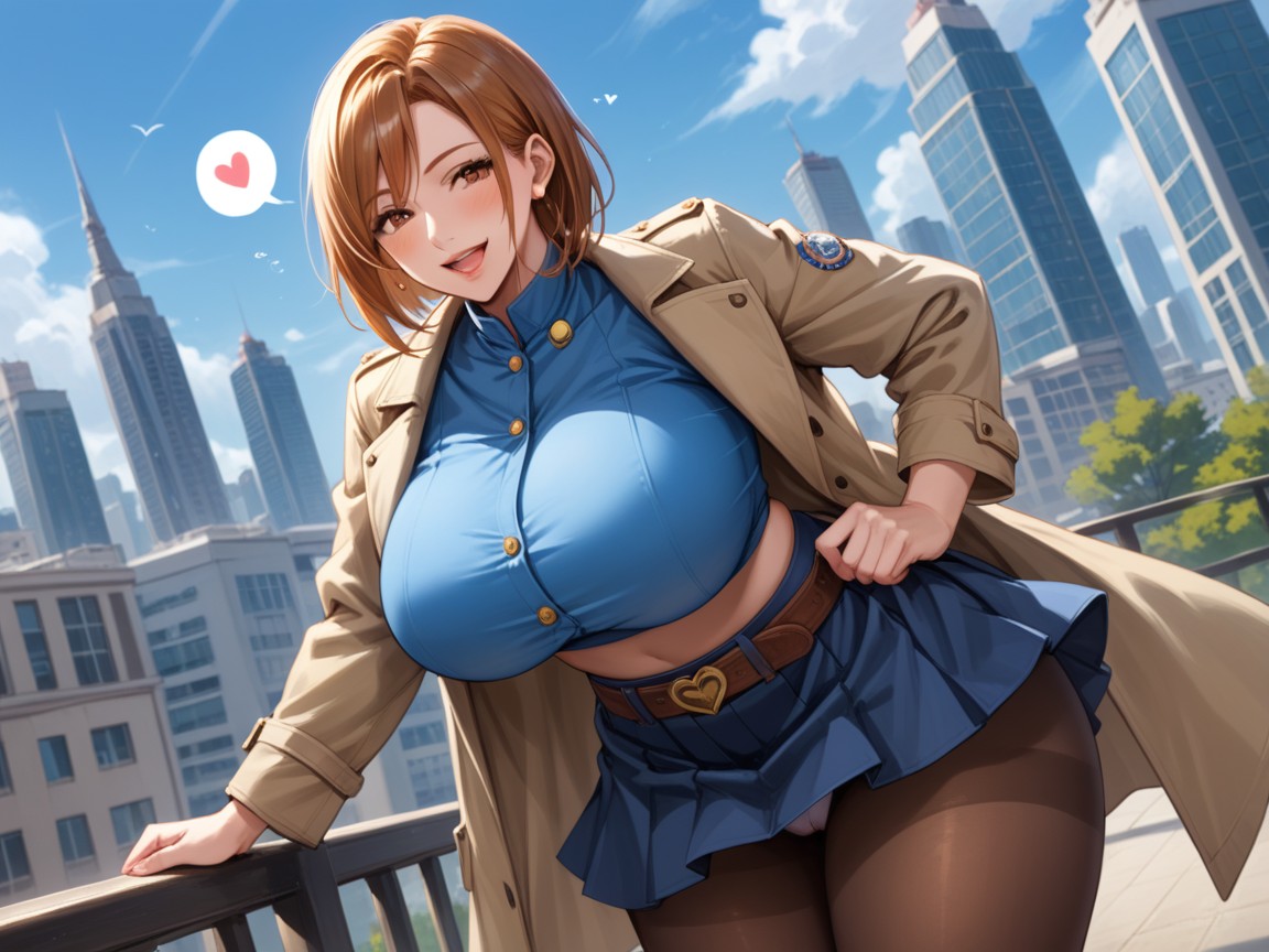Score__up, Looking At Viewer, Blue Skirt Hentai AI Porn