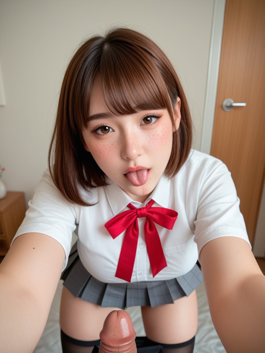 Makeup, Girl, Mini Skirt Asian AI Porn