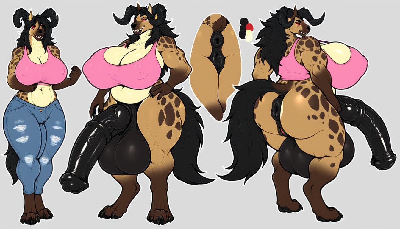 Muscular, Thick, Futanari Furry AI Porn
