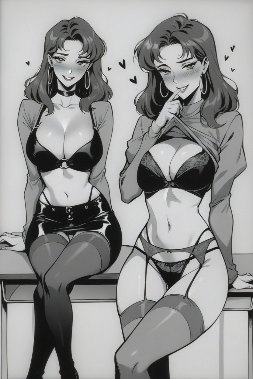 Smiling, Hand Covering Mouth, Looking At Viewer Hentai AI Porn