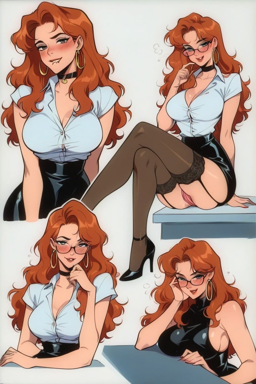 Dressed Up As A Hot Flight Attendant, Hips, Medium Length Hentai AI Porn