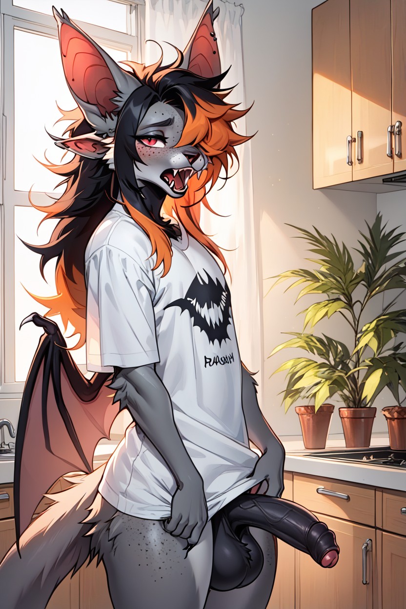 Rounded Ass, Messy Hair, Messy Hair Furry AI Porn