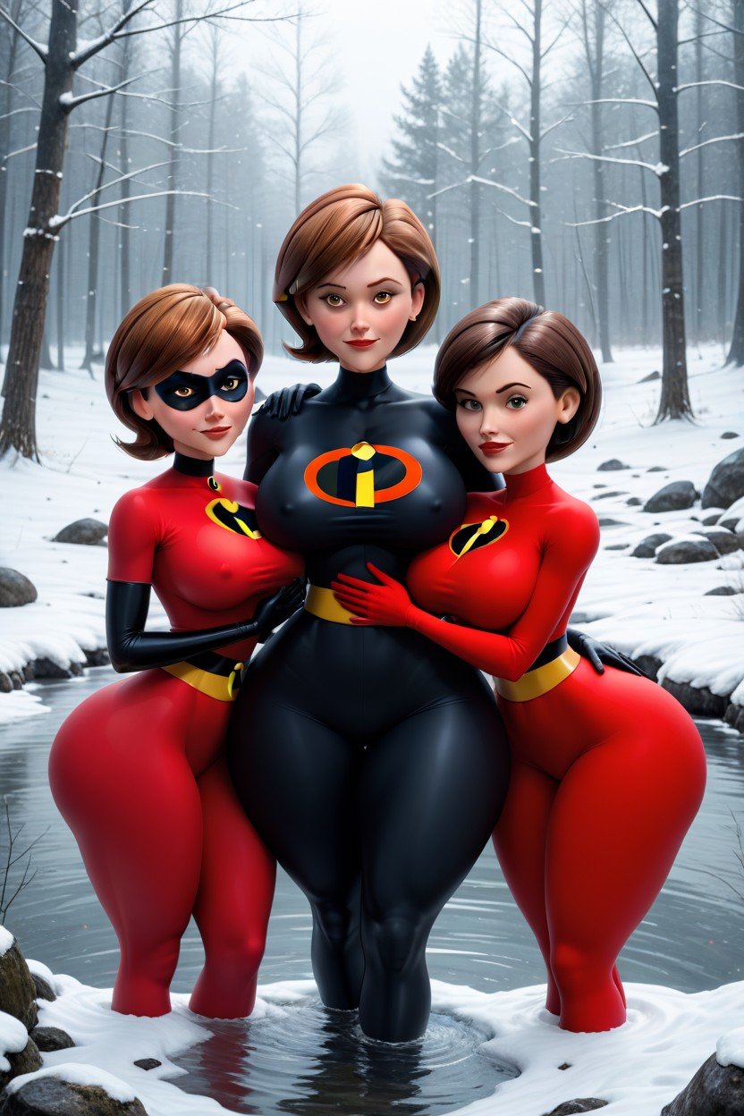 Swamp, Snowing, Disney Milf Step Mom Shemale AI Porn