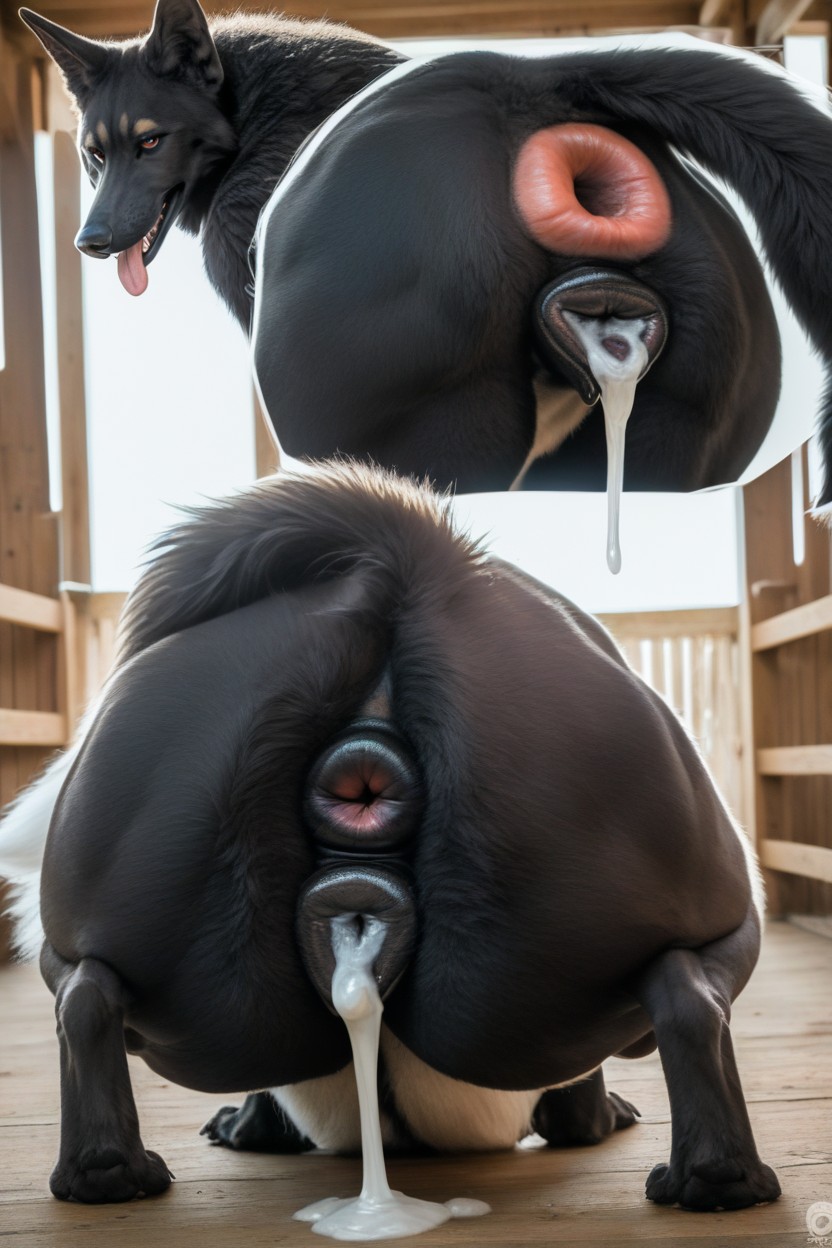 Nsfw, Tail Anus, Massive Canine Pussy Furry AI Porn