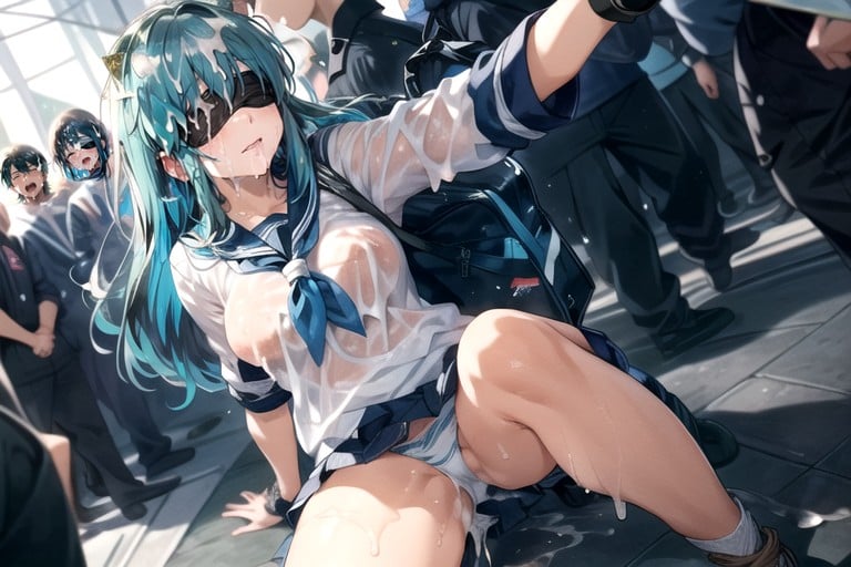 Semen Everywhere, Bound Arms, Extreme Cum In Pussy Hentai AI Porn