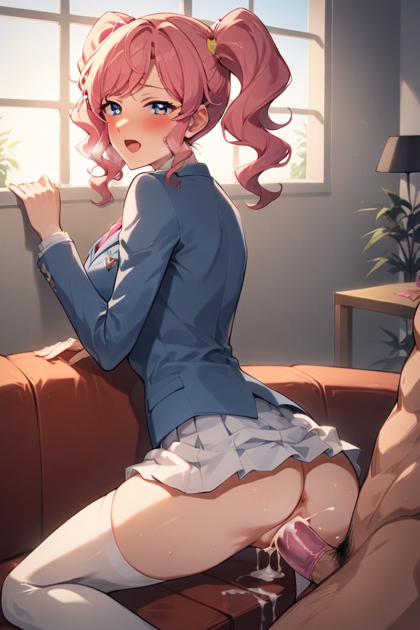 Dawn, Wearing Condom, Pink Hair AI Porn
