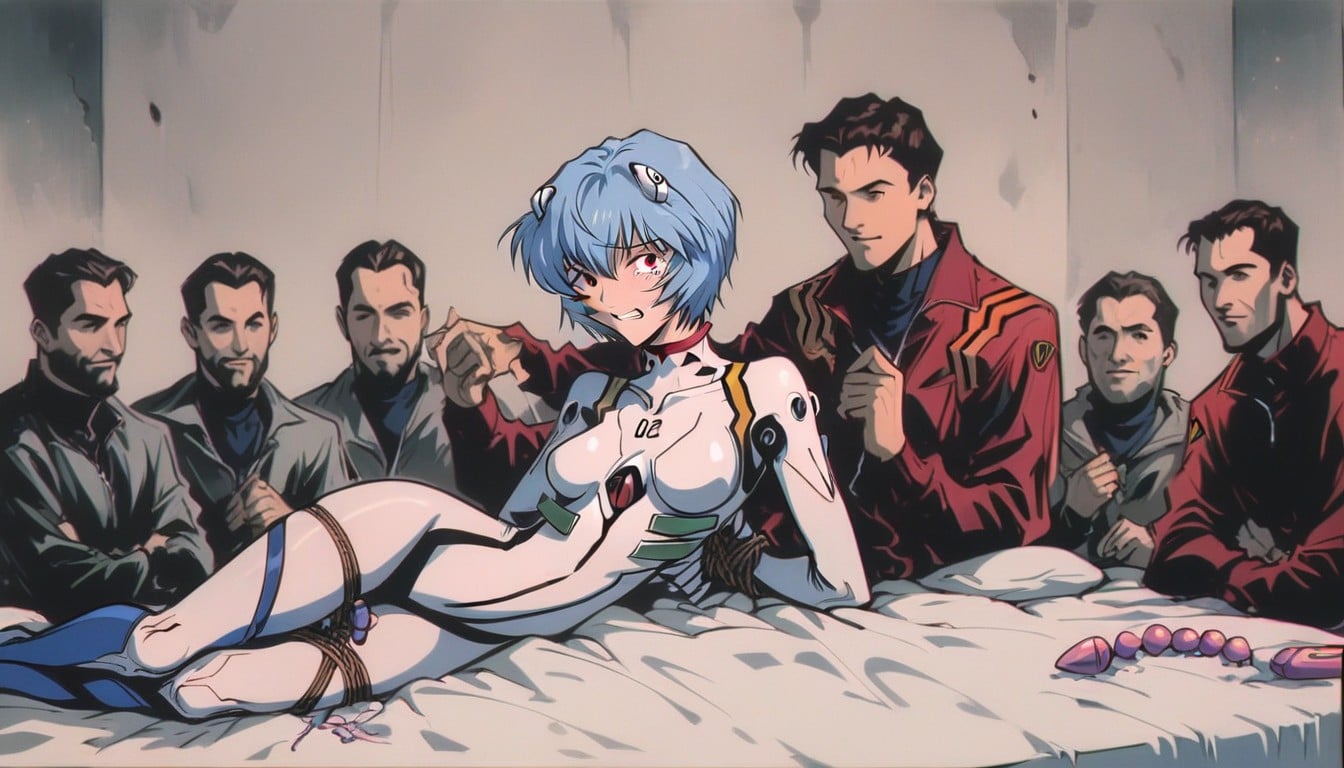 Nsfw, Ultra Detailed Rei Ayanami, Hands Hentai AI Porn