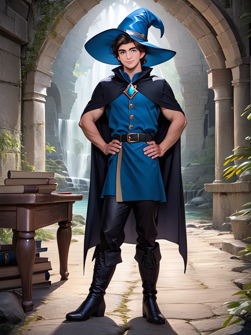 Front View, Detailed Image, Wizard AI Gay Porn