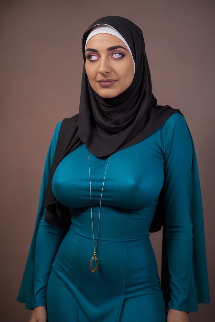 Hijab, Big Breasts, Milf In Hijab Hypnotized AI Porn