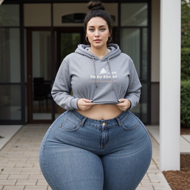 Ass, Perfect Face, Extremely Large Ass AI Porn