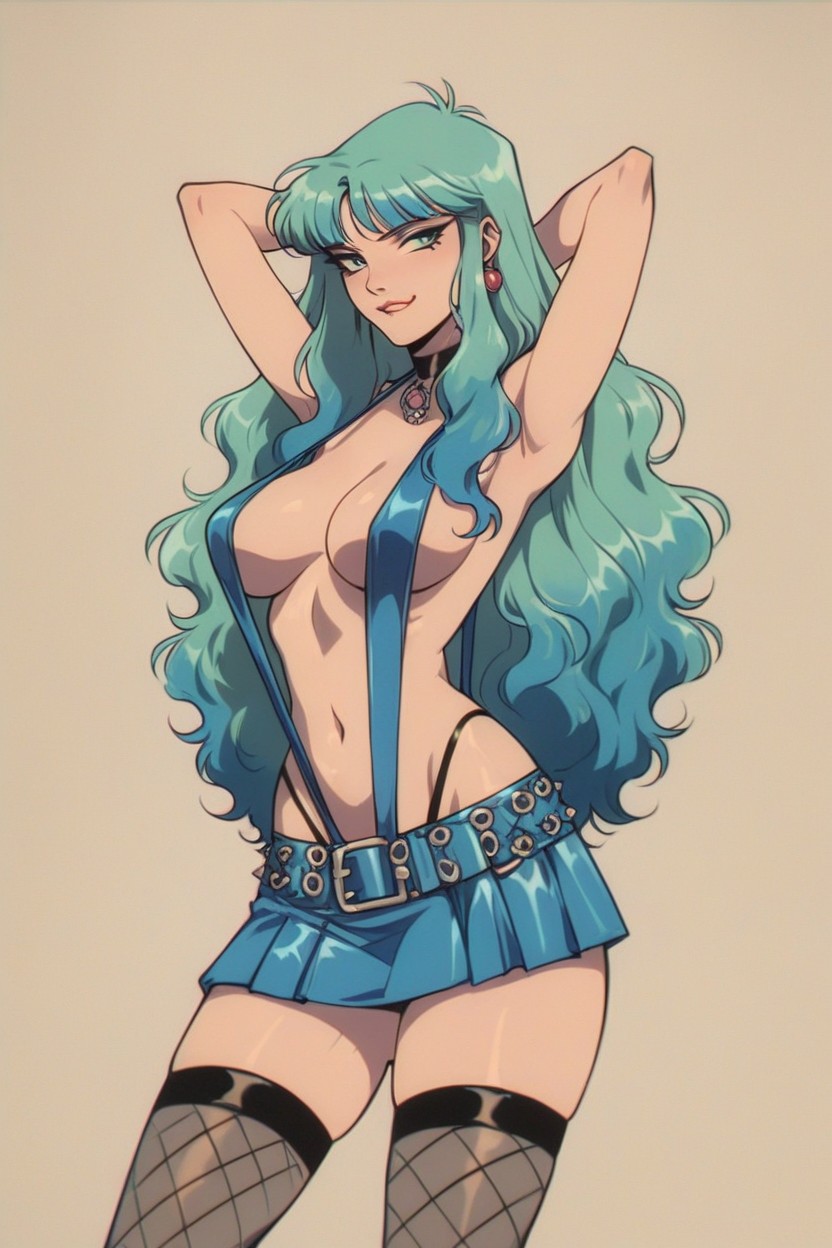 Short, Magenta Slingshot Bikini, Slutty Hentai AI Porn