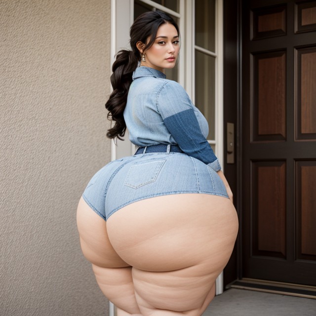 Huge Ass, Hips Wider Than Shoulders, Massive Thighs AI Porn