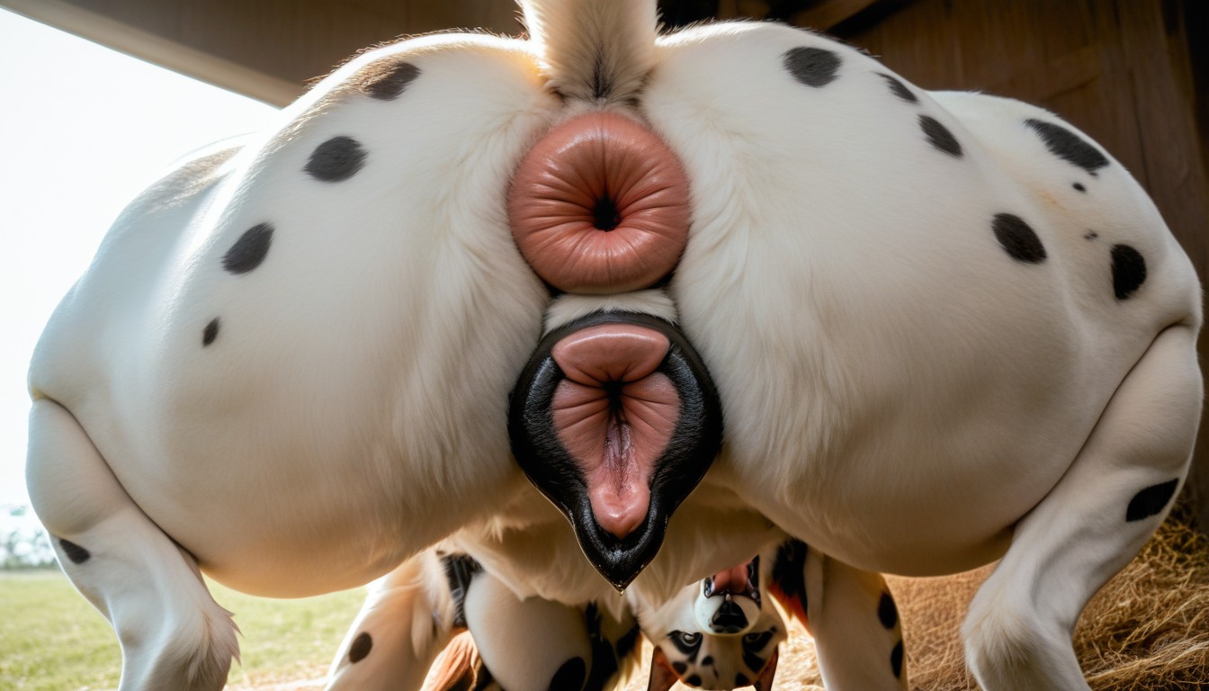 On-all-fours, Looking At Viewer, Massively Enlarged Genitals Furry AI Porn