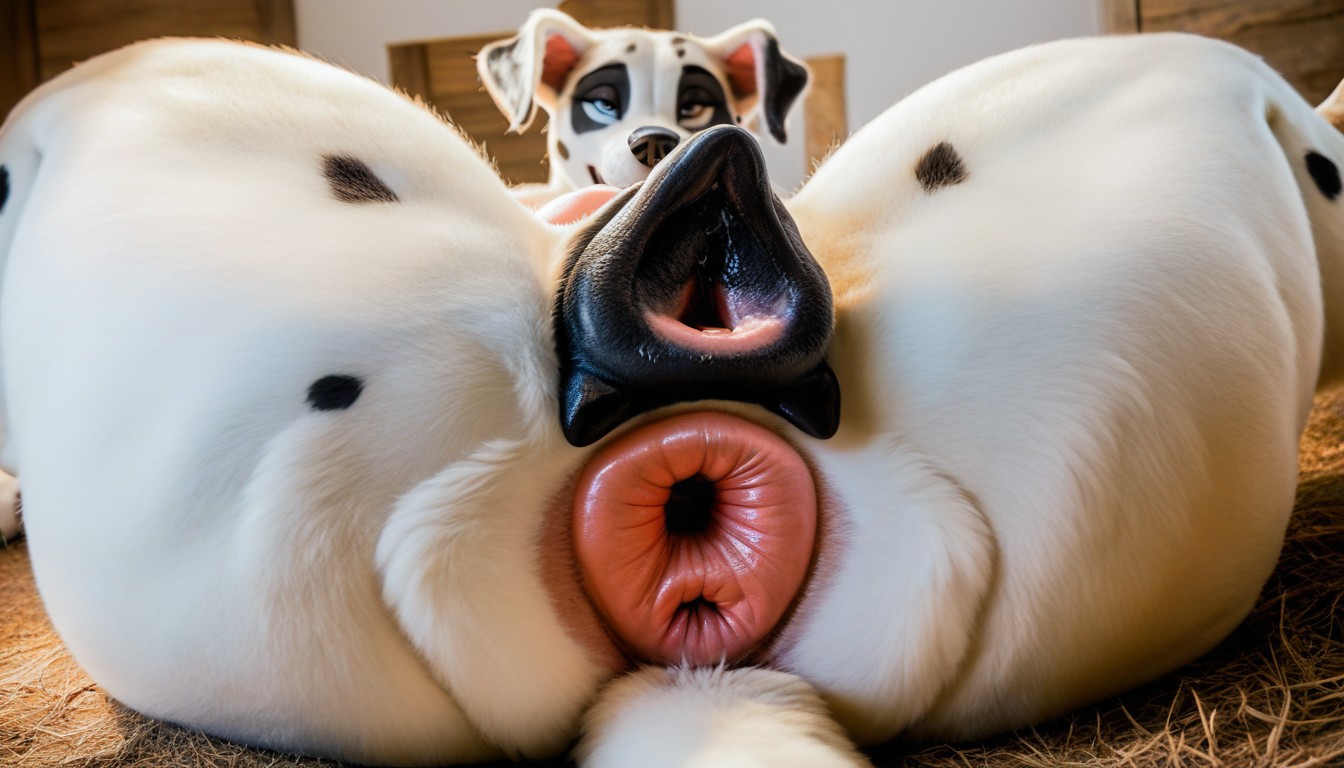 Skinny Dalmatian, Mirando Al Espectador, Ahegao Furry IA