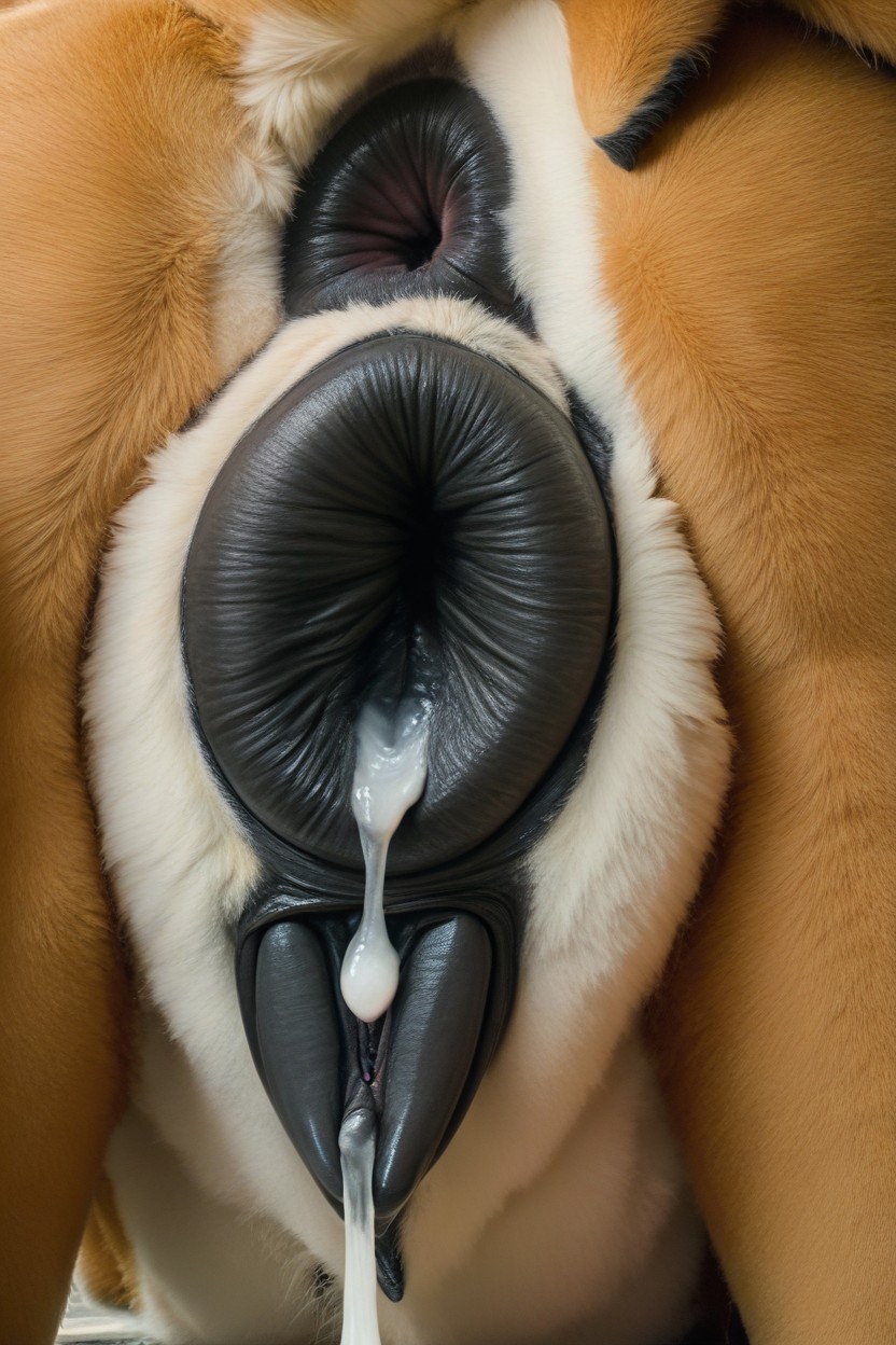 Fur Patterns, Side View, Bestial Furry IA