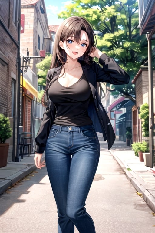 Ultra Highres, Brown Hair, Ultra-detailed Hentai AI Porn