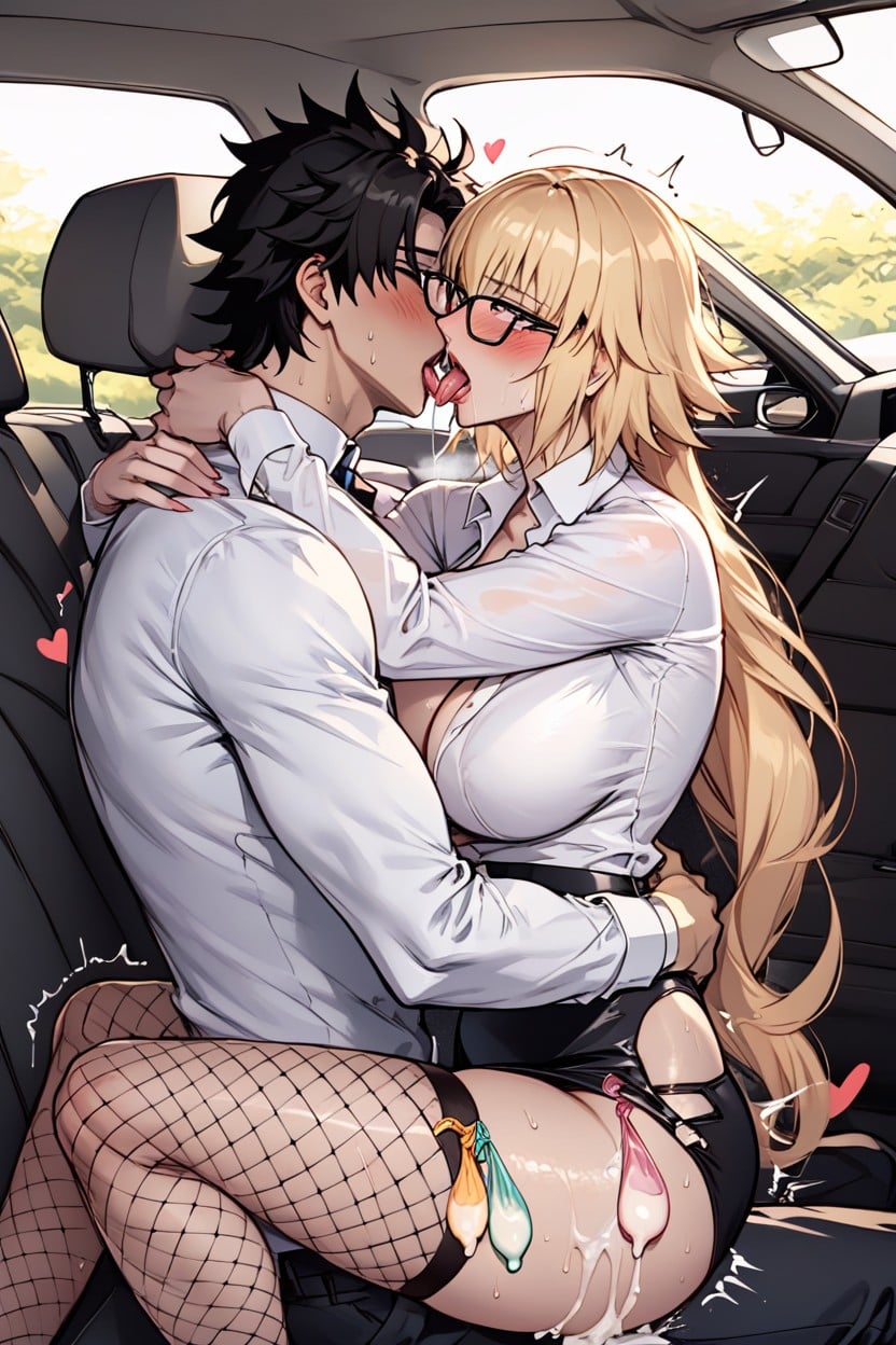 Hug, Backless Outfit, Oiled Skin Hentai AI Porn