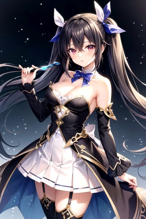 Noire Neptune Series, Garter Straps, Multicolored Dress AI Porn