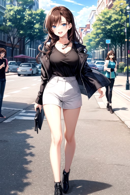 Medium Breasts, Ultra-detailed, City AI Porn