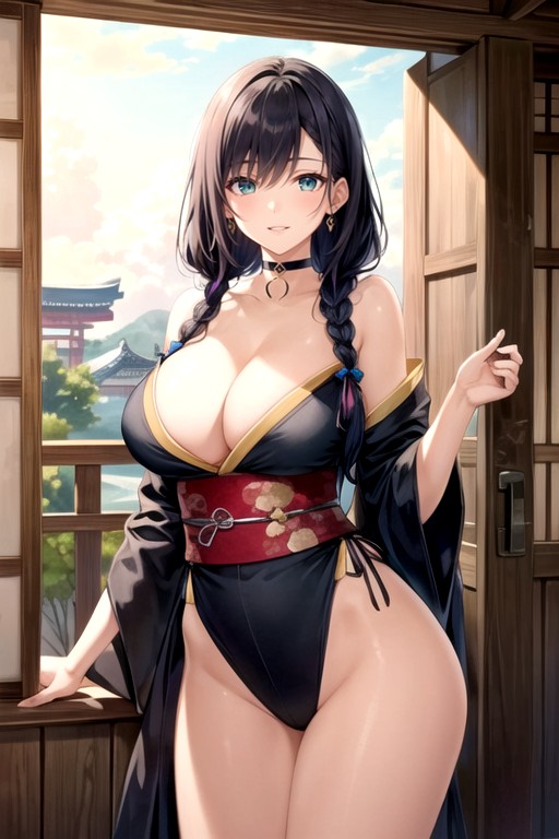 Best Quality, Thighs, Green Eyes Hentai AI Porn