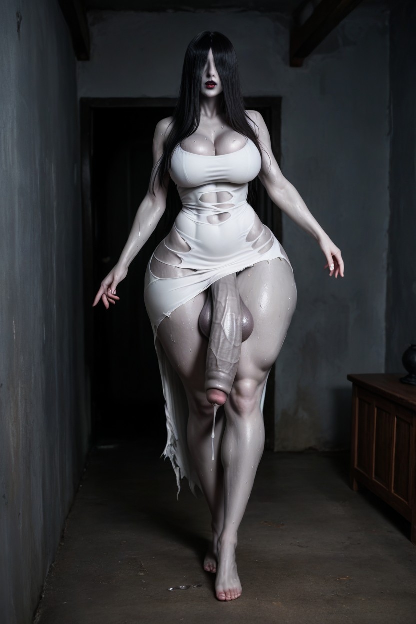 Abs, Huge Ass, Floating Shemale AI Porn