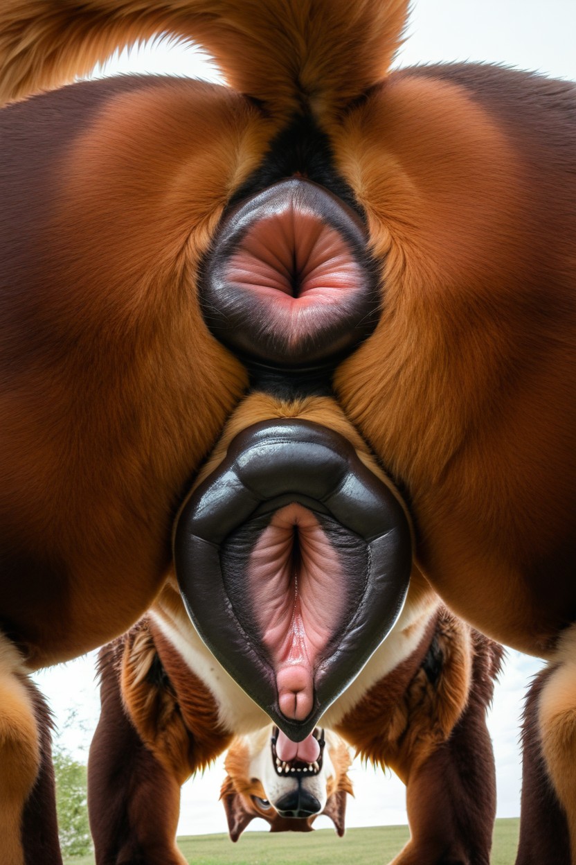 Tail Anus, Large Tail, Detailed Fur Furry AI Porn
