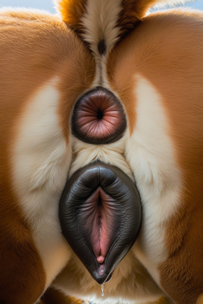Fur Patterns, Massive Canine Pussy, Dog Furry AI Porn