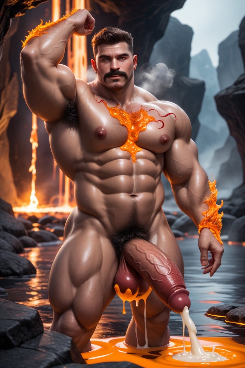 Hairy Legs, Cumshot, Male Only AI Gay Porn