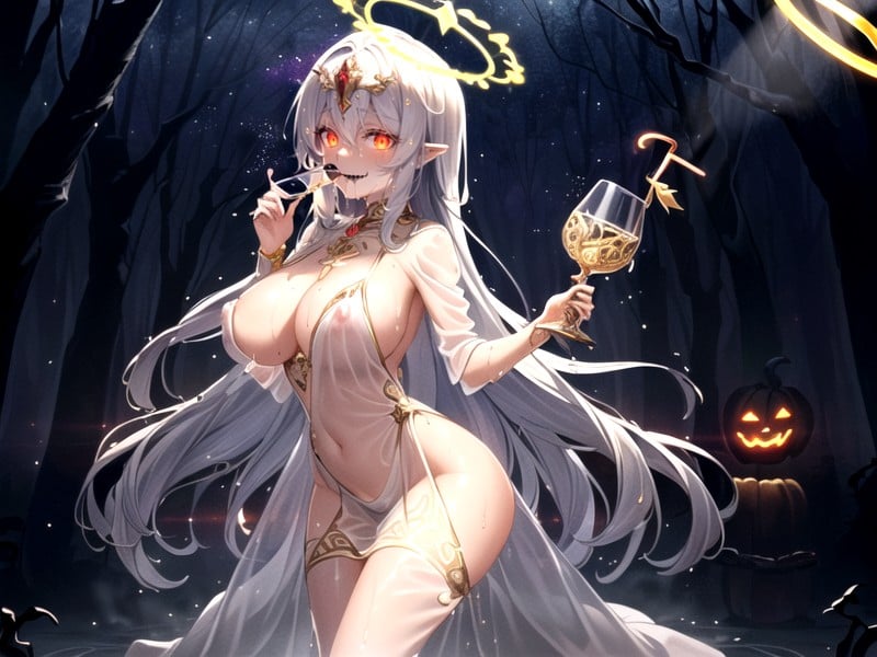 Ghost Girl, Clitoris, Looking At Viewer AI Porn
