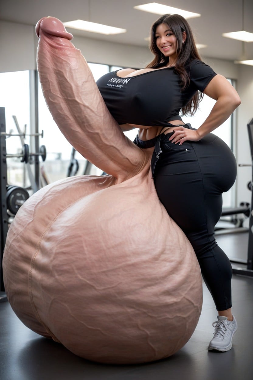Asian, Fat Lengthy Penis, Extremely Large Ass Shemale AI Porn