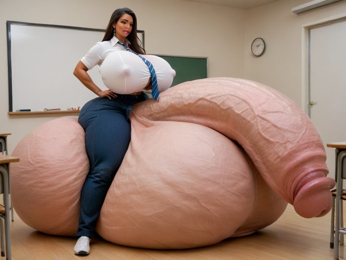 Indian, Monstrously Massive Balls, Sexy Shemale AI Porn